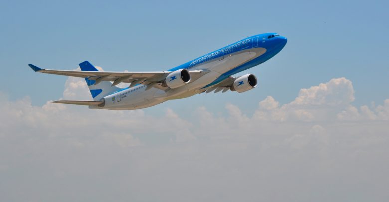 Avión de Aerolíneas Argentinas