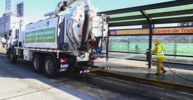 Sanitización en Puente Saavedra