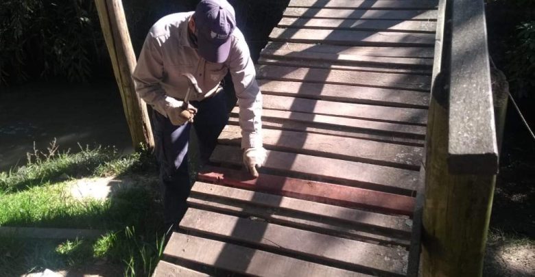 Tareas de mantenimiento de muelles, puentes y luminarias en Islas