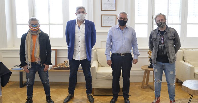 Julio Zamora se reunió con Los Tipitos antes de su show en Tigre