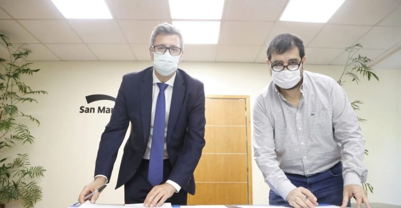 Firma Convenio colaboración Naturgy y Gral San Martín