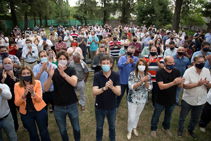 Posse y Lousteau en el encuentro de la UCR en Esteban Echeverría