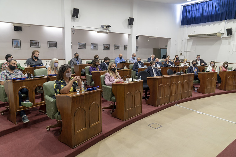 Posse durante la inauguración de las sesiones del Concejo Deliberante