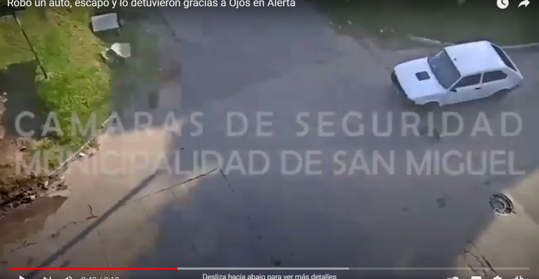 Robo de auto en San Miguel