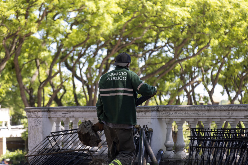 Obras en Plaza Mitre