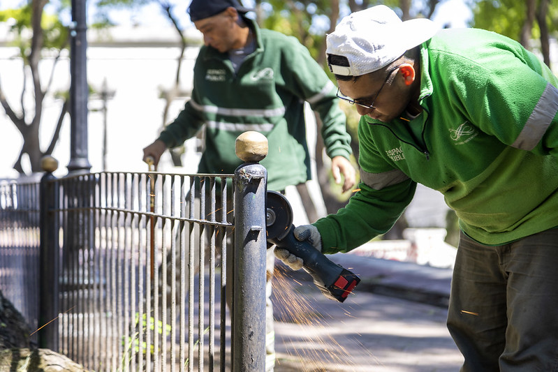 Obras en Plaza Mitre