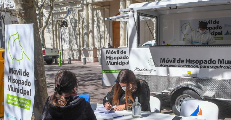 Móvil de hisopado