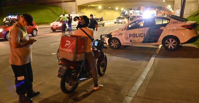 Controles policiales en San Fernando