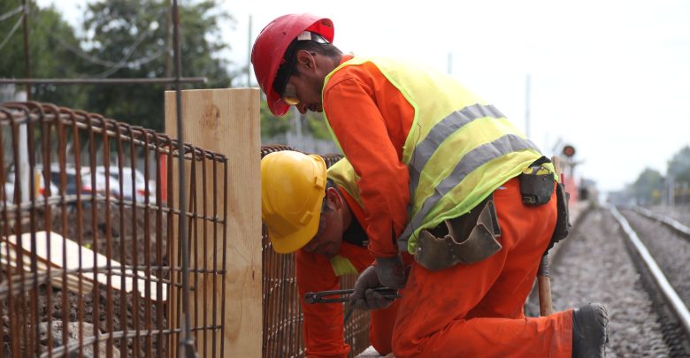 Obras en la estación Panamericana en Pilar