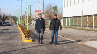 Gabriel Katopodis, ministro de Obras Públicas de la Nación, junto al Intendente Diego Nanni
