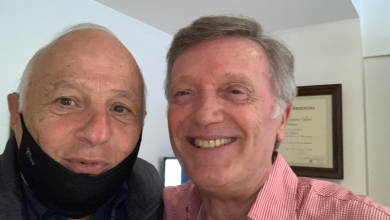 Bartolomé Abella Nazar junto a Alberto Plaghos