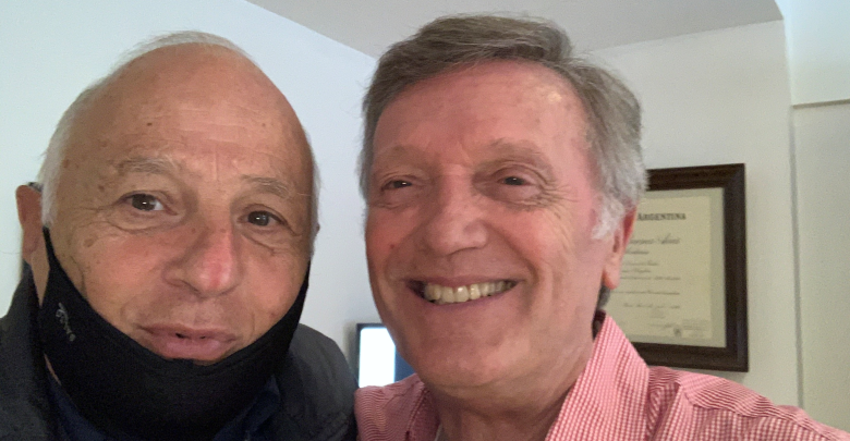 Bartolomé Abella Nazar junto a Alberto Plaghos