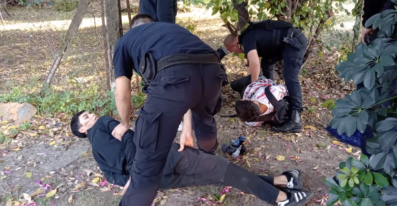 Momento de la detención