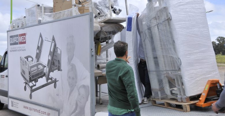 Material de equipamiento al hospital de los Cardales