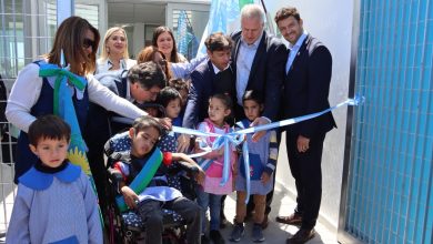 Inauguración del Jardín de Infantes nº 95 en Exaltación de la Cruz