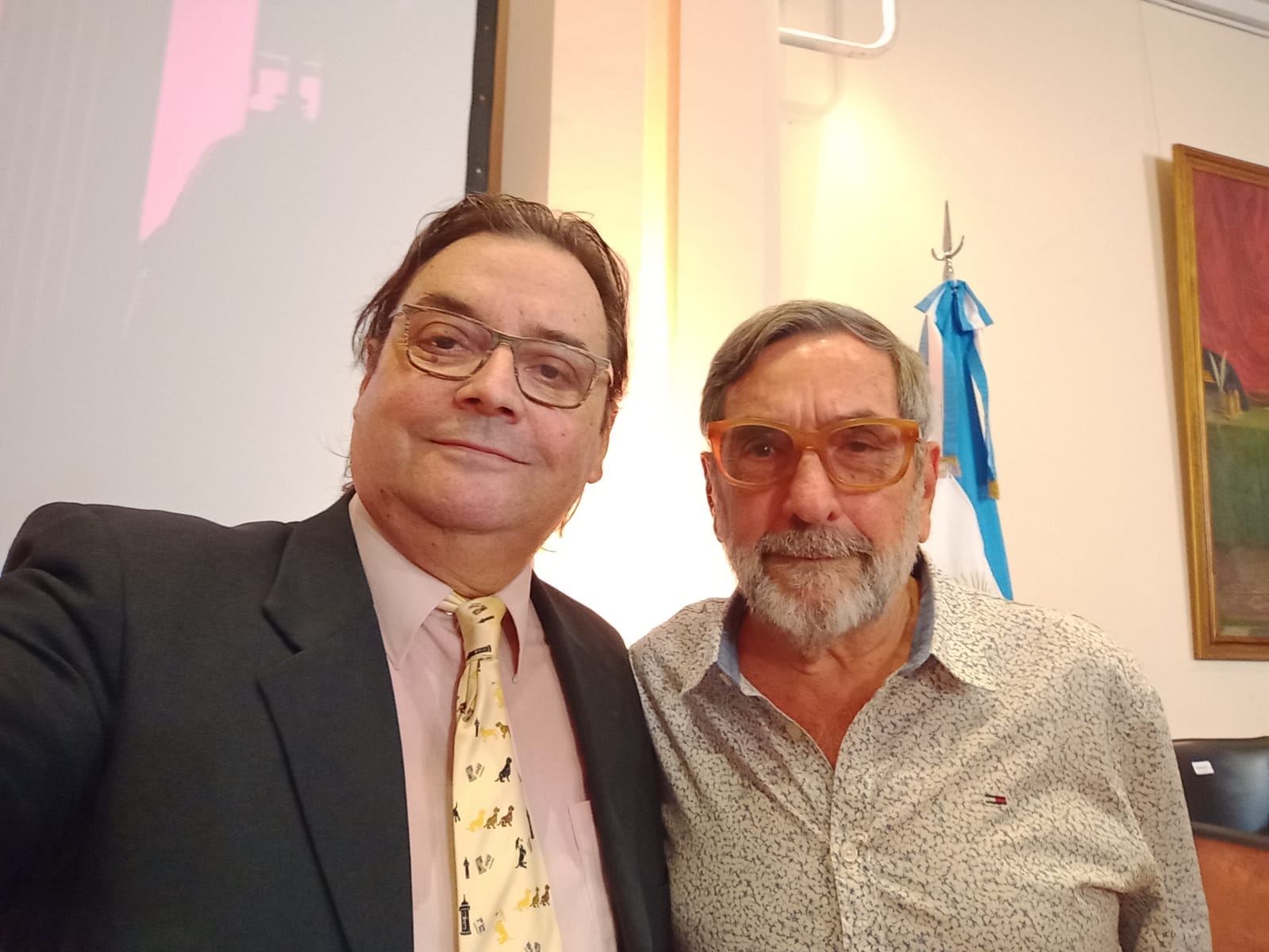 Juan Carlos Acero con Bernardo Bergeret