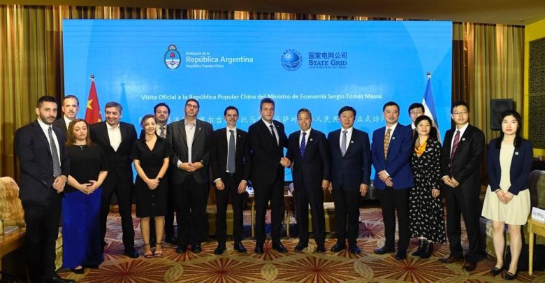 La comitiva que viajó a China