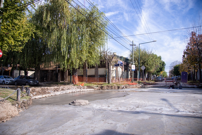 Obras en calle Guido