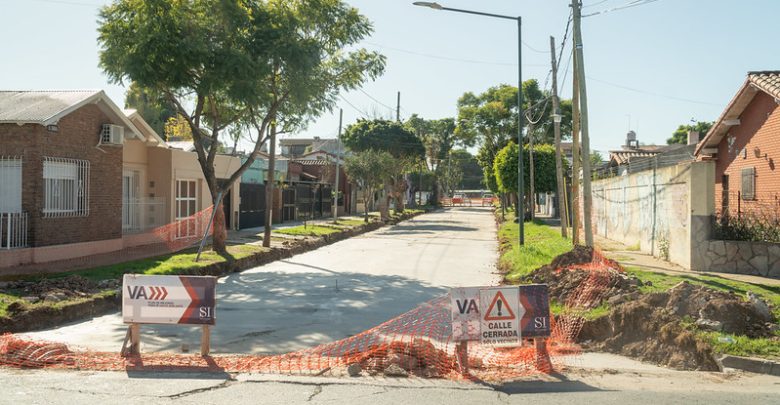Obras en la calle El Zorzal