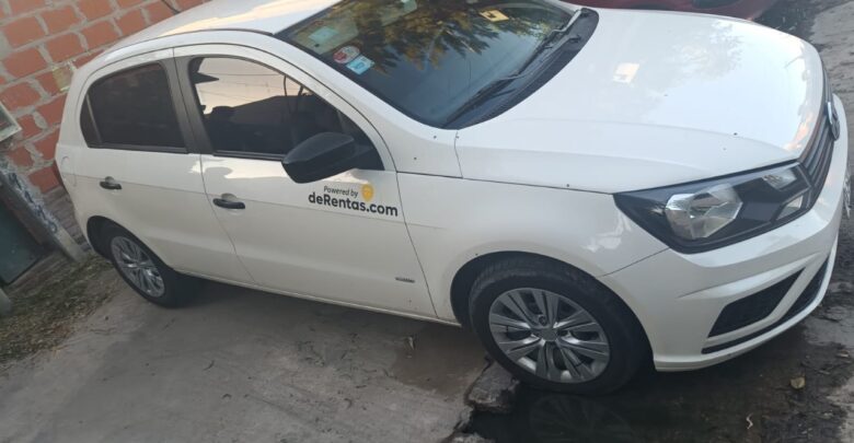 Auto en el cual se movían