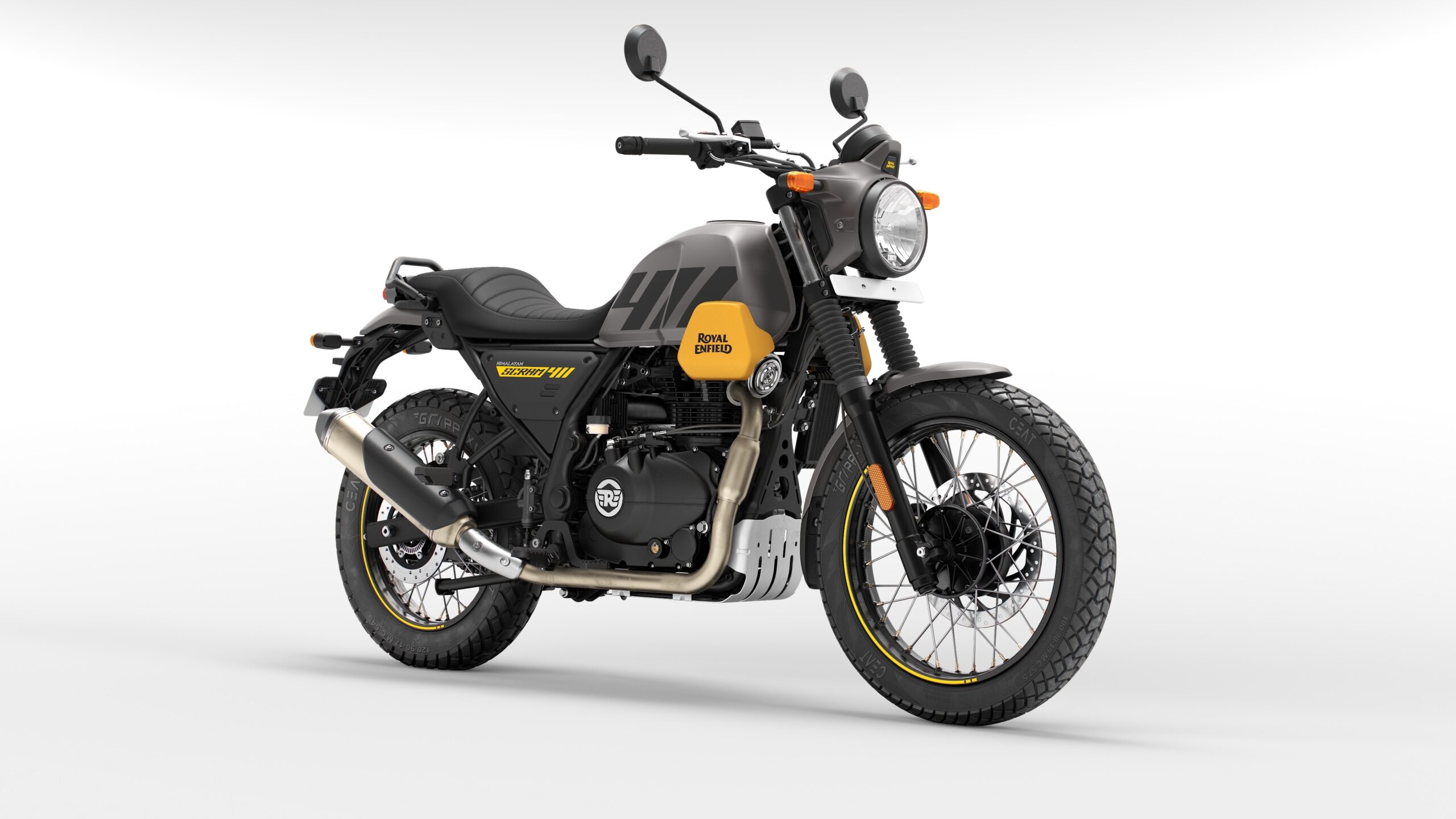 Royal Enfield Scram 411 - Graphite Yellow