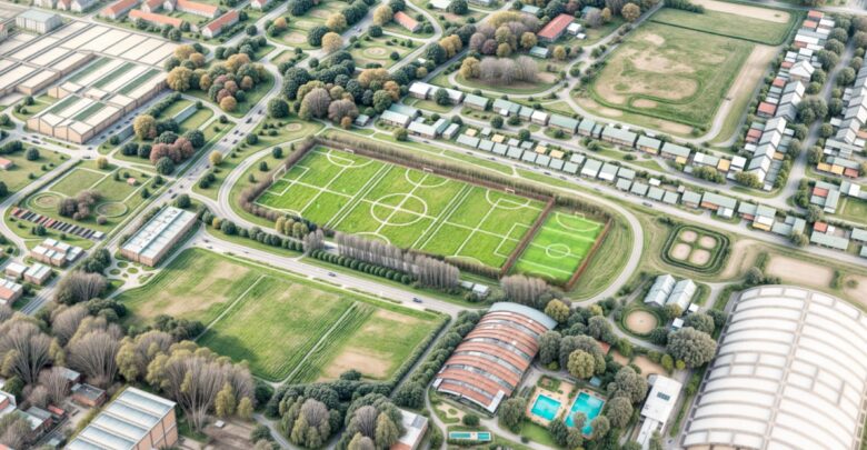 Render de la nueva cancha