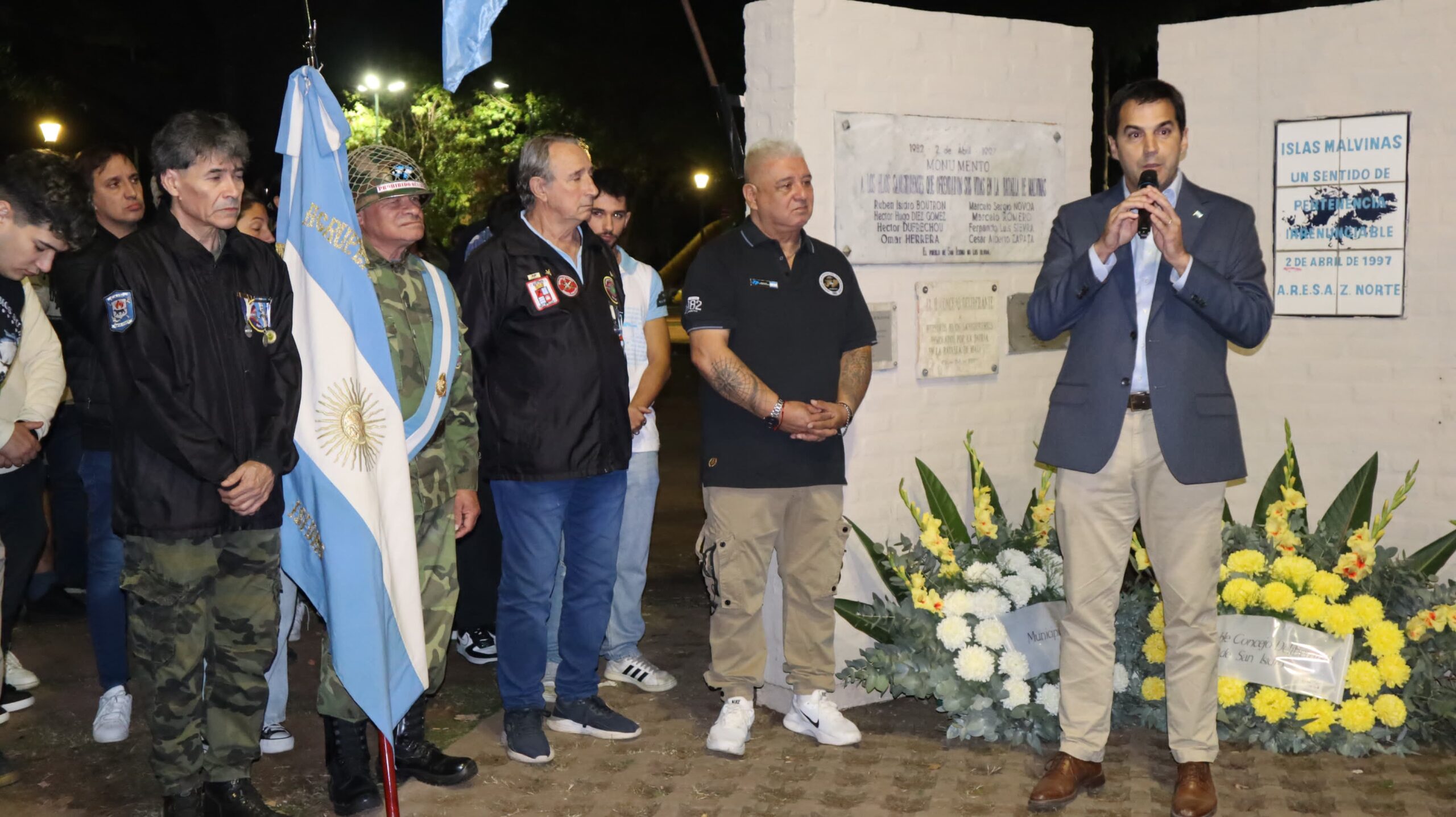 Homenaje a los héroes de Malvinas
