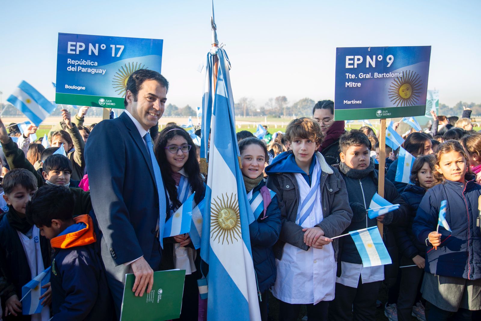 Ramón Lanús en la ceremonia