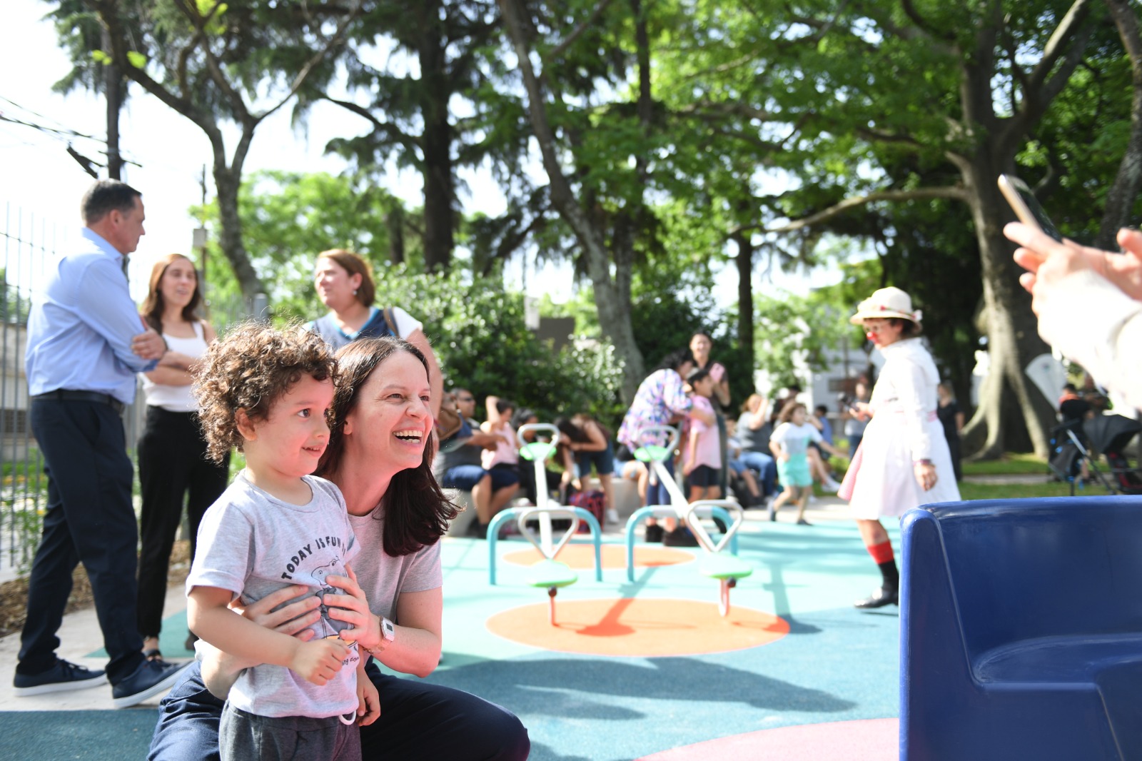 Soledad Martínez en la Plaza de Trabajadores