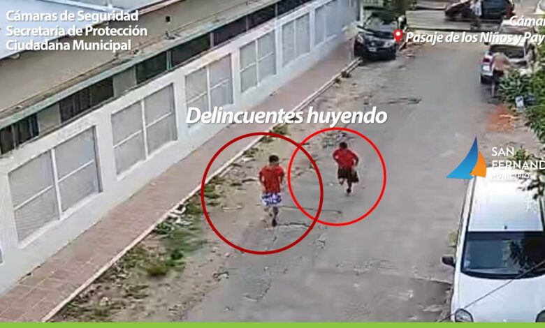Delincuentes huyendo