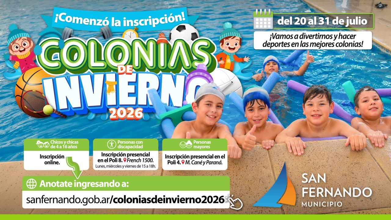 Colonias  invierno 2026 San Fernando