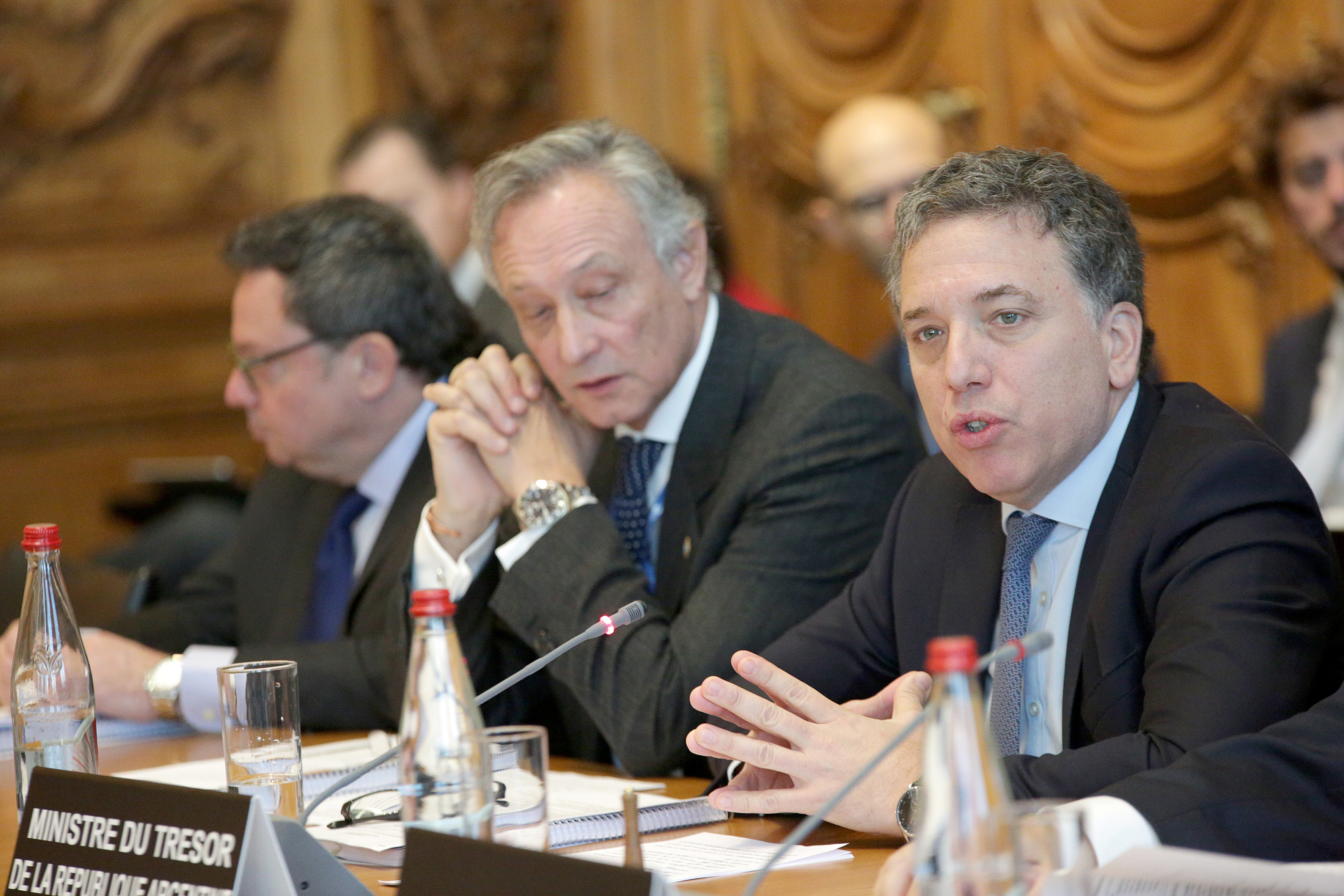 Mr. Nicol‡s Dujovne, Minister of Finance, Argentina and Jorge Faurie, Minister of Foreign Affairs, Argentina