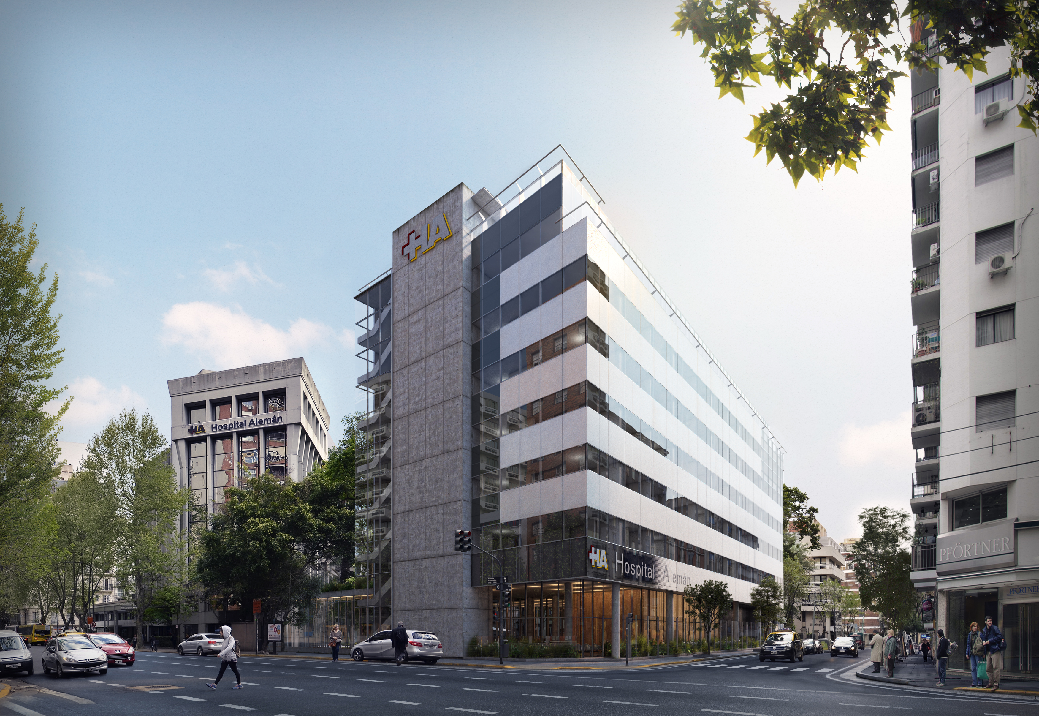 Render Exterior Esquina Av. Pueyrredon y Juncal