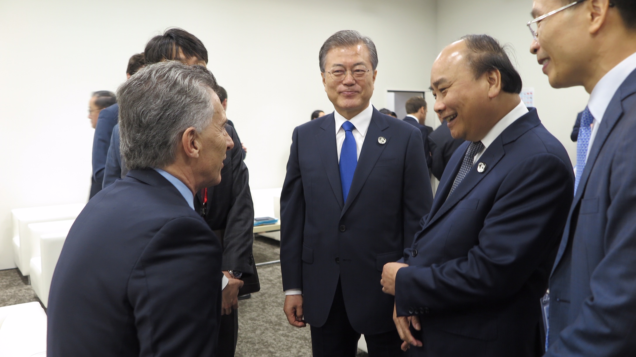 Macri con Moon Jae-in