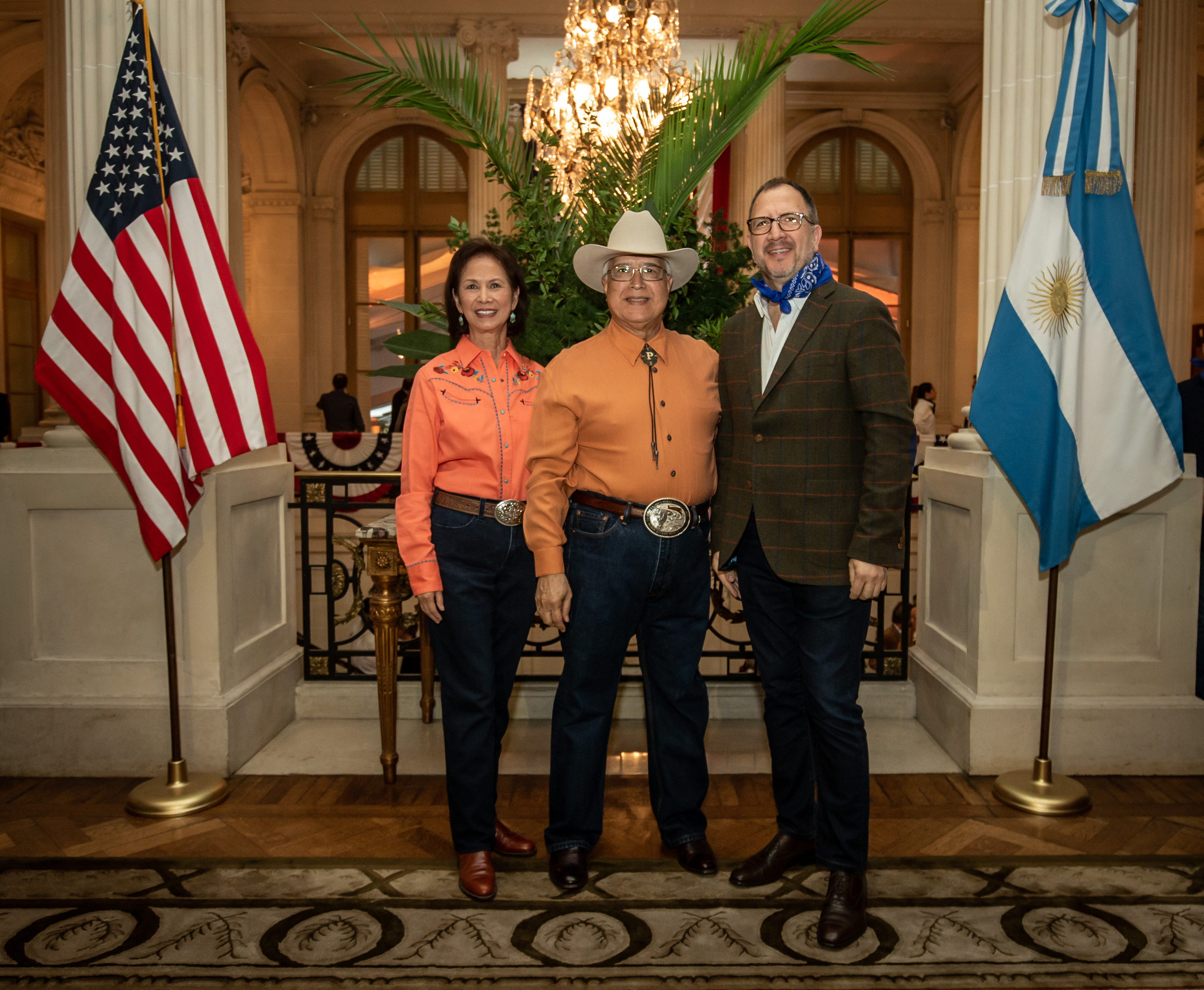 Celebración del Día de la Independencia en la Embajada de los Estados Unidos.