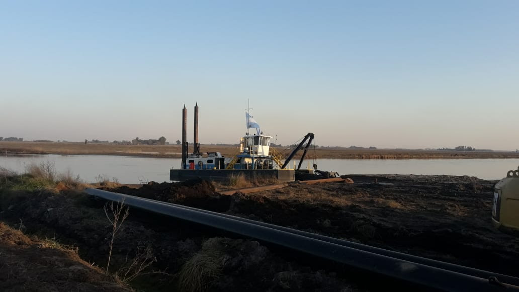 obras en el río Salado