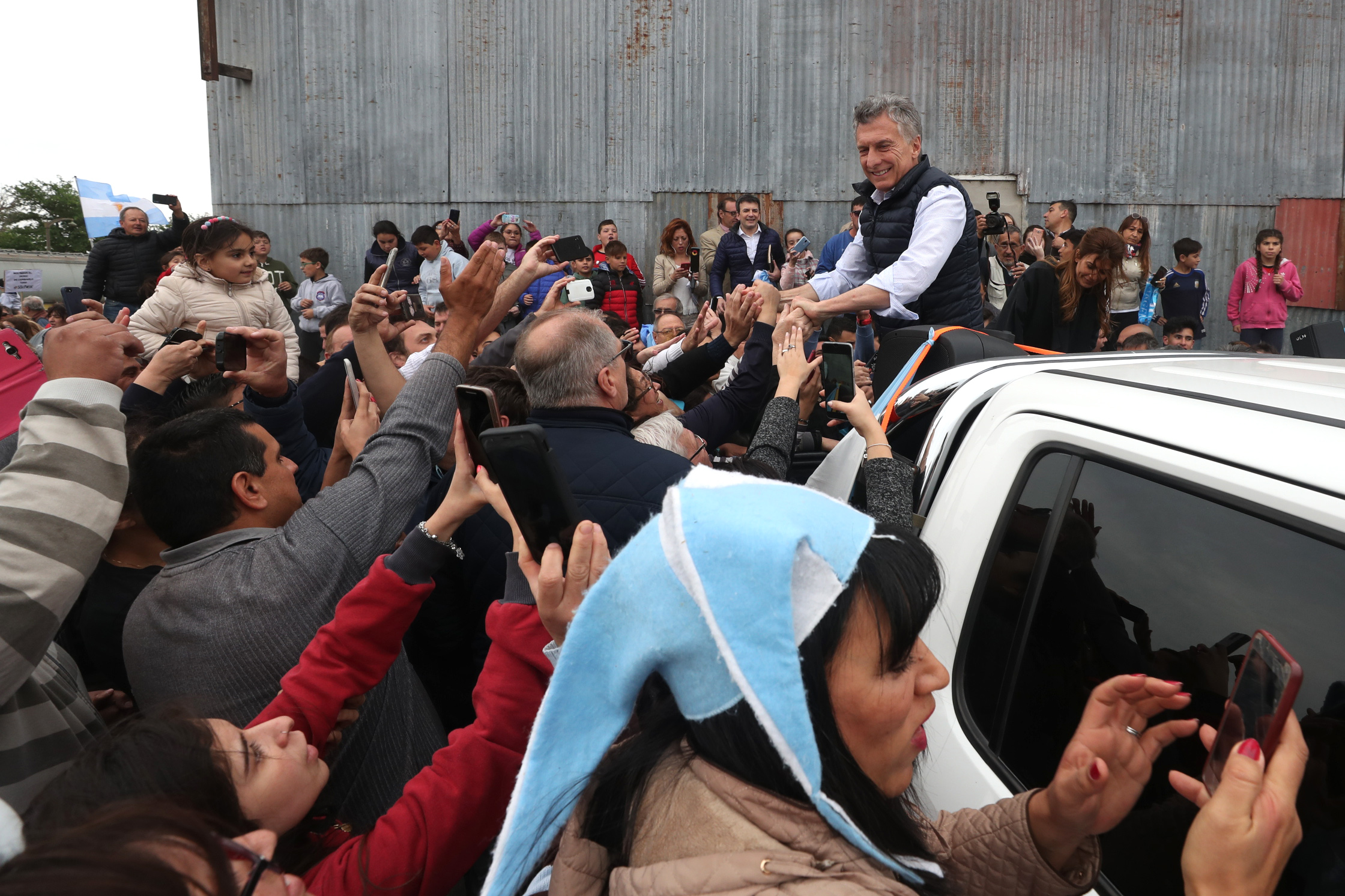 El Presidente Macri recorriendo el país.