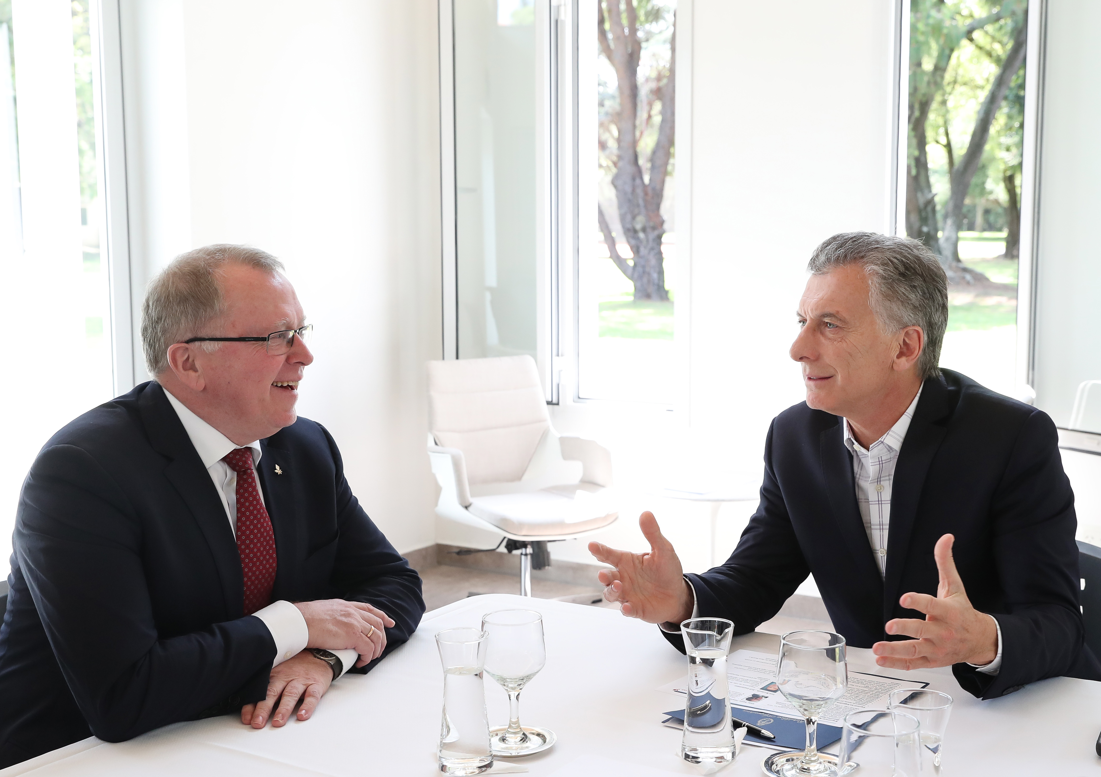 El Presidente Mauricio Macri recibió a Eldar Sætre, CEO de la petrolera noruega Equinor.