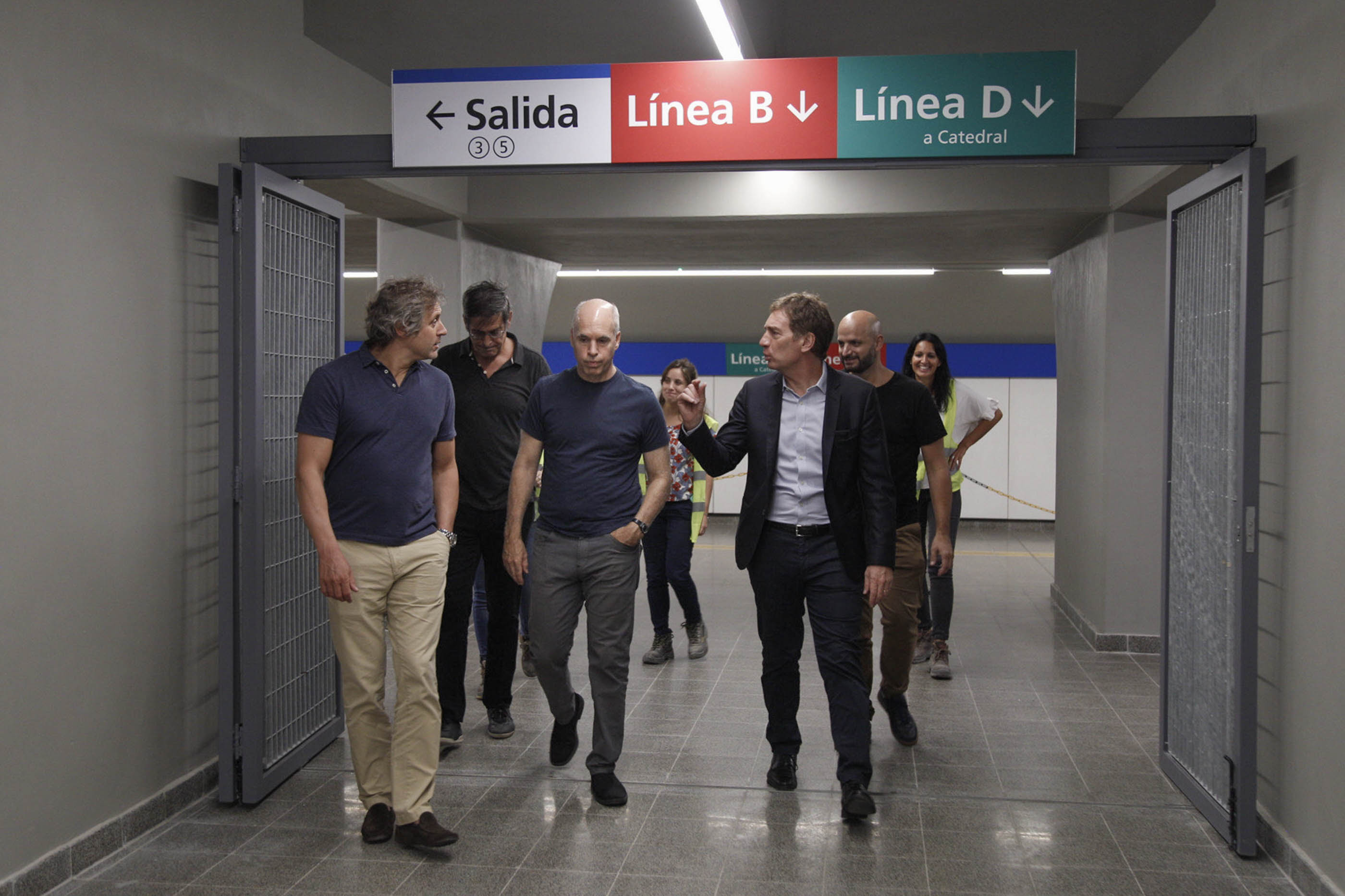 Horacio Rodríguez Larreta inauguró un nuevo acceso a la red de subte.