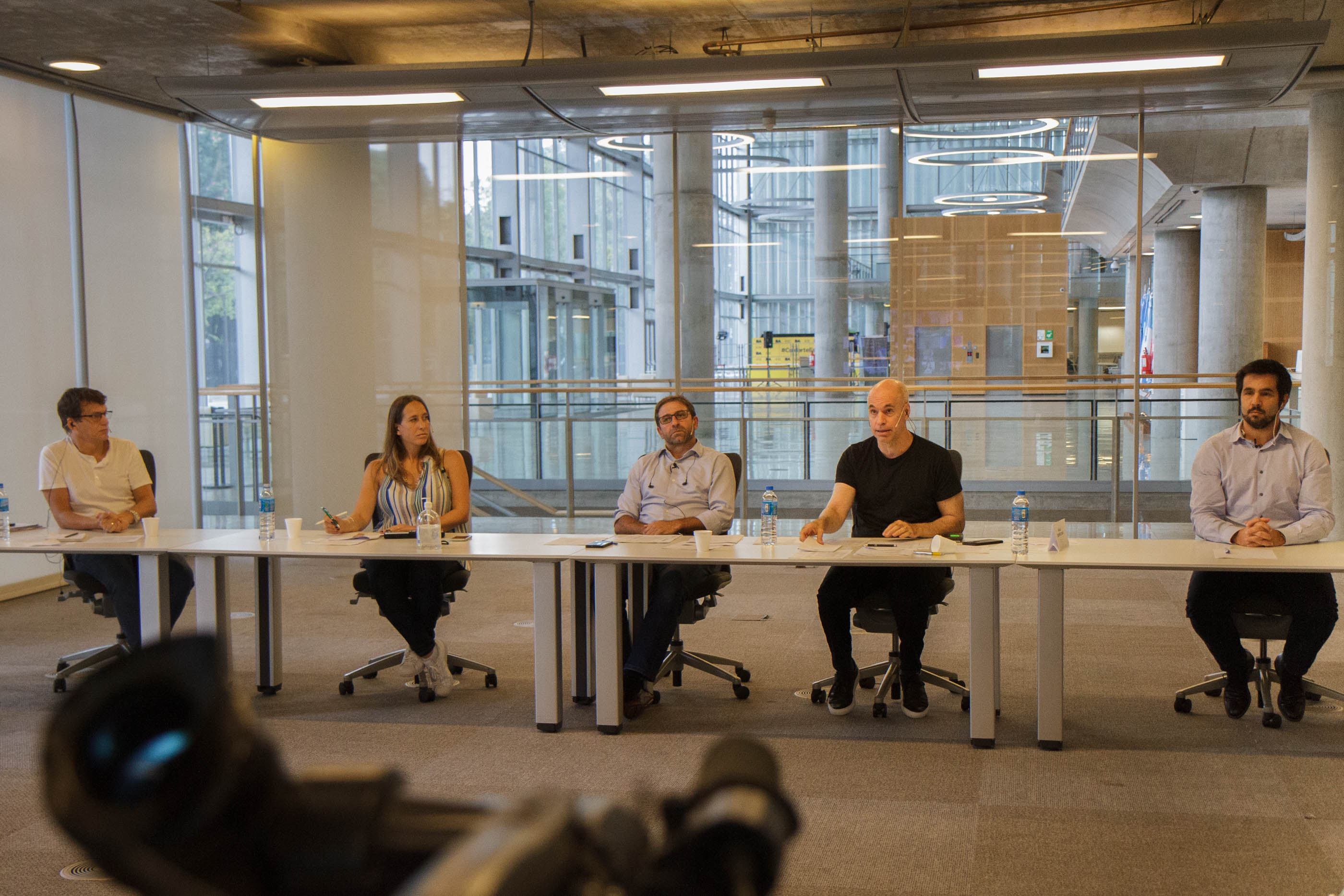 Horacio Rodríguez Larreta dialogó por teleconferencia con el sector privado.