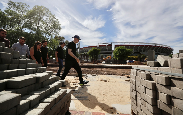 Horacio Rodríguez Larreta recorrió las obras del Parque de la Innovación.