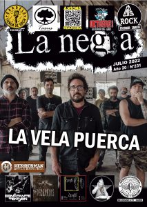 Tapa de la revista La Negra de Julio 2022