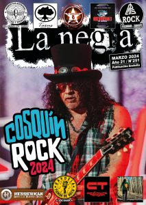 Tapa de la revista La Negra de Marzo 2024 · Slash en Cosquín Rock