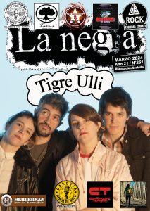 Tapa de la revista La Negra de Marzo 2024 · Tigre Ulli