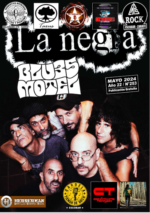 Tapa de la revista La Negra de Mayo 2024 · Blues Motel
