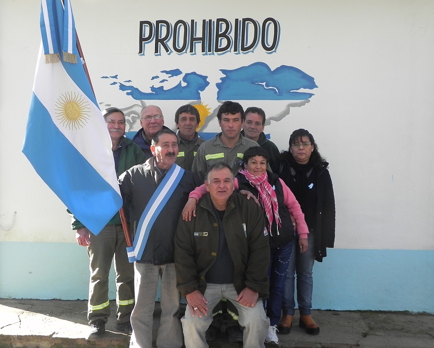 Veteranos de Guerra celebraron el Día de la Bandera