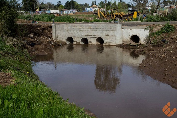 La Municipalidad entubó el Arroyo Loma Verde