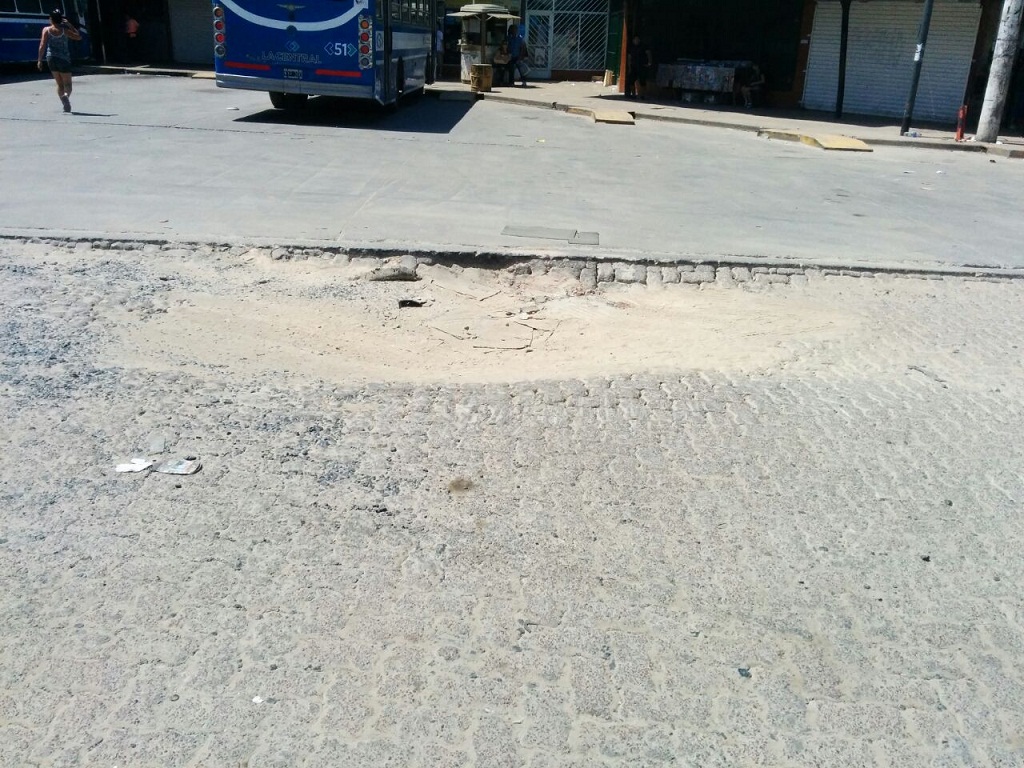 Trabajos en la terminal de Escobar
