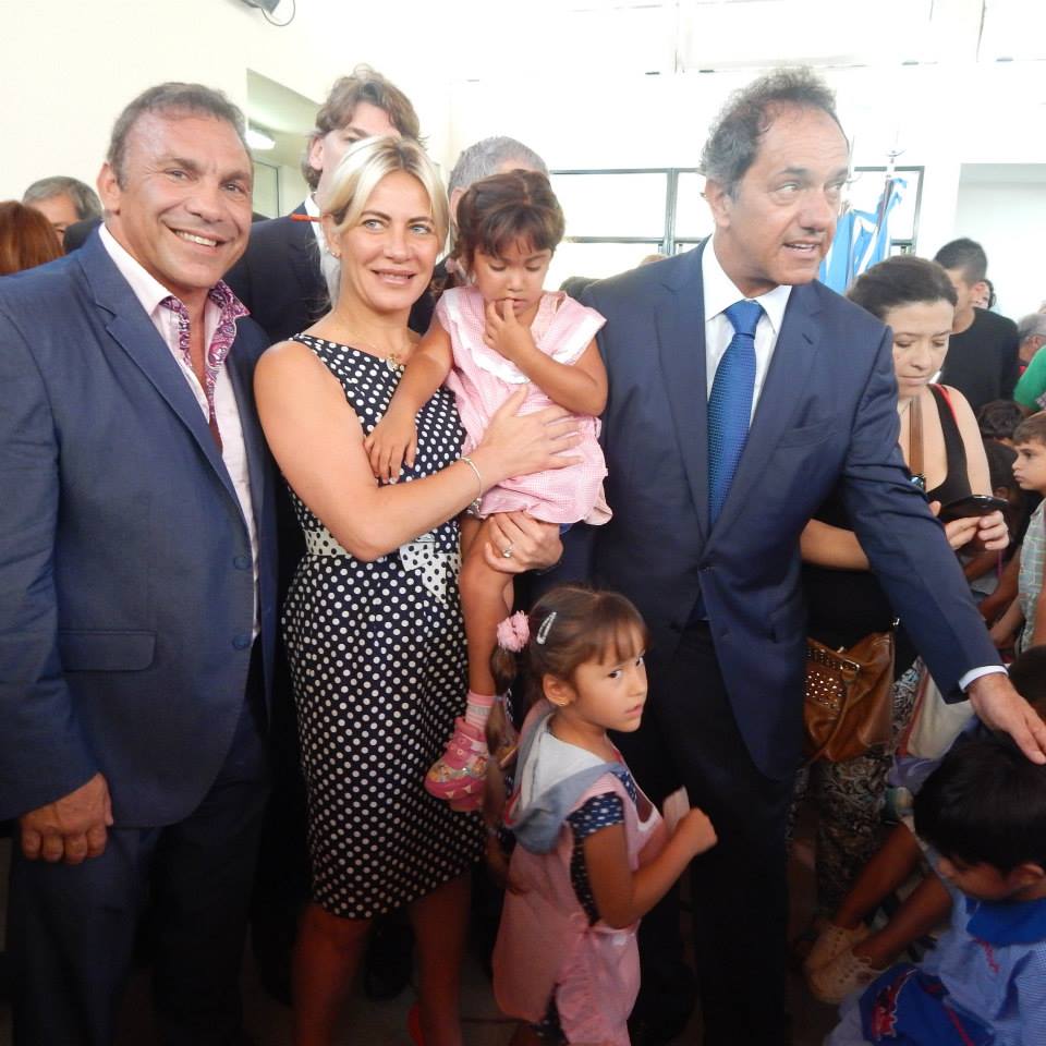 Scioli también agradeció la presencia de “Acero” Cali