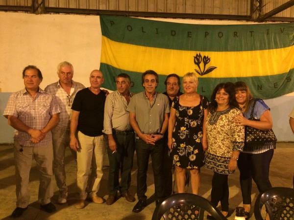 Sandro Guzmán participó de los festejos en Los Tulipanes